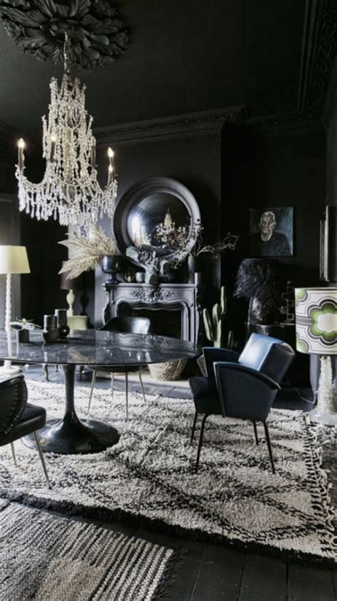 Pin By Juan Polanco On Home Style Eclectic Room Design Black