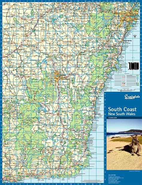 Buy Map Of South Coast And New South Wales 6th Edition Craigies