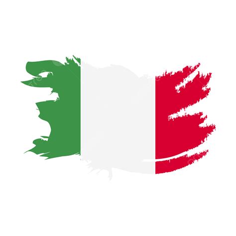 إيطاليا العلم الوطني التوضيح مع خلفية شفافة المتجه يوم علم ايطاليا