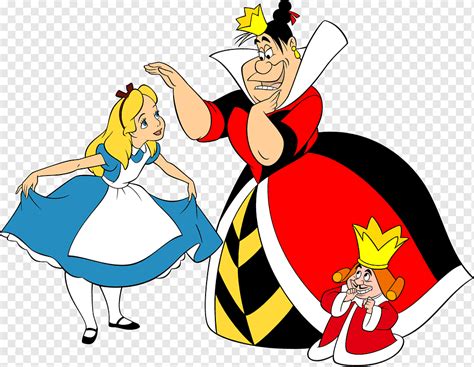 디즈니 이상한 나라의 앨리스 그림 이상한 나라의 앨리스의 모험 퀸 오브 하트 화이트 래빗 킹 오브 하트 이상한 나라의 앨리스 만화 가상의 인물 이상한 나라의 앨리스