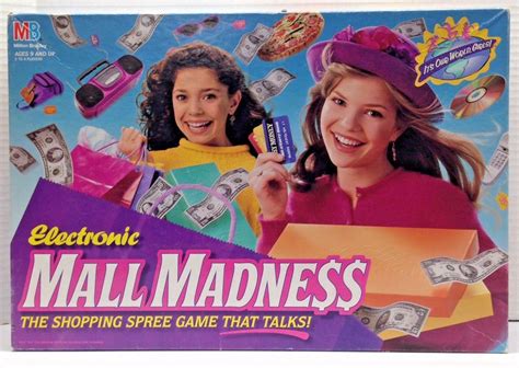 Vintage Electronic Mall Madness Board Game 1989 Milton Bradley Tested