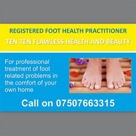 Ten Ten Registered Foot Health Practitioner London