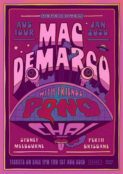 Mac Demarco Poster Графический постер Печатный плакат Винтаж
