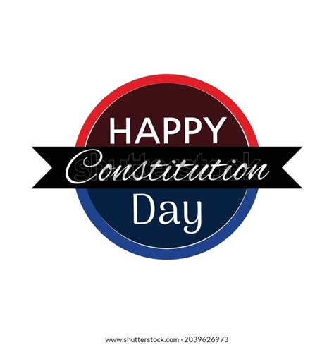 Happy Constitution Day Vector Illustration Great Stock Vector Royalty
