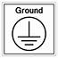 Protective Earth Ground Symbol Sign Vector Illustration Isolate On 