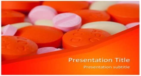 Drugs Medicine Free Powerpoint Template And Background