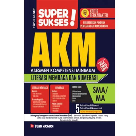 Promo Original Akm Asesmen Kompetensi Minimum Sma Ma Buku Kumpulan