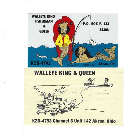 Cb Radio Black Americana Card 70s Vintage Qsl Card Ham Radio Etsy In 2022 Americana Walleye