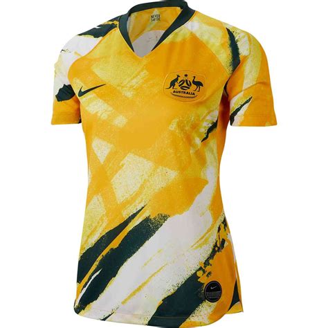 2019 Nike Australia Womens Home Jersey Soccer Shirts Soccer Jersey