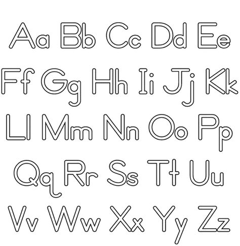 Printable Upper Case Alphabet Charts 101 Activity