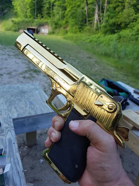 Seen At The Range Today Gold Desert Eagle In 50 Ae Rguns