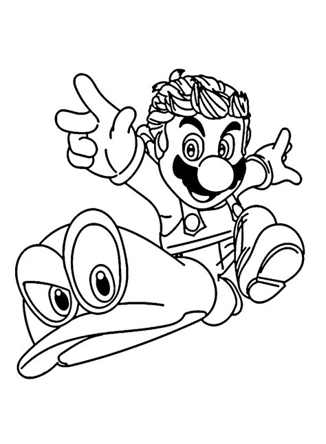Super Mario Odyssey Printable Coloring Page Free Printable Coloring Pages