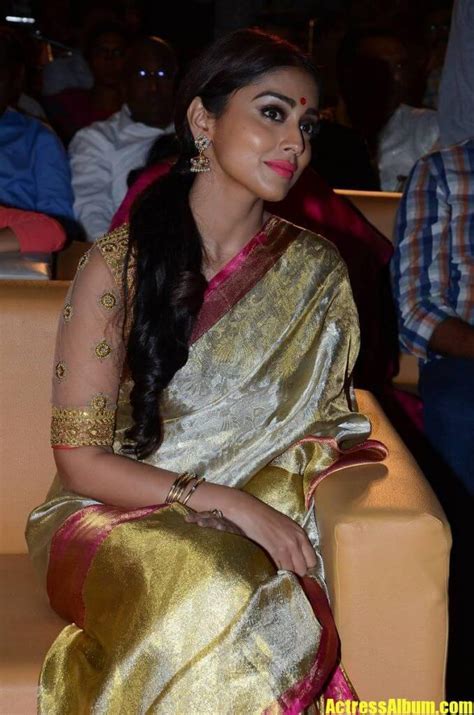 telugu actress shriya saran stills  designer yellow saree actress album