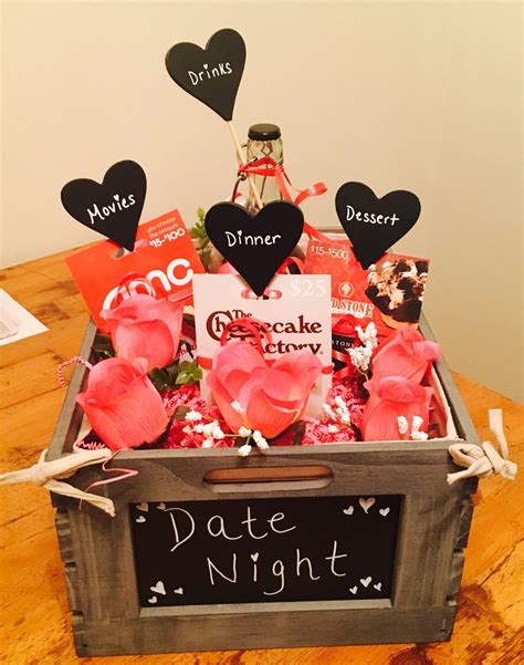 Pin By Priscilla On Creative Valentine Gift Baskets Date Night Gifts