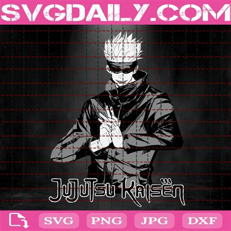 Satoru Gojo Svg Jujutsu Kaisen Svg Daily Free Premium Svg Files