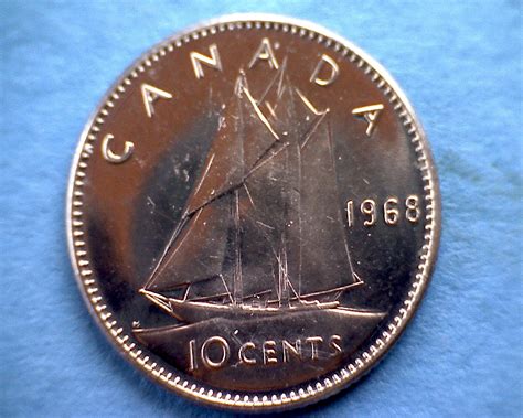 1968 Canada Ten Cents For Sale Buy Now Online Item 397332