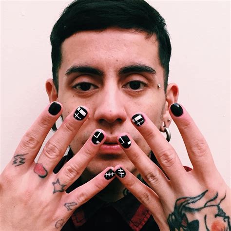 Man Nails Ideas ~ Nail Polish Nails Mens Male Uñas Hombres Painted Designs Fingernails Manicure