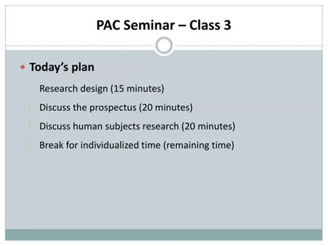 Ppt Pac Seminar Class 3 Powerpoint Presentation Free Download Id