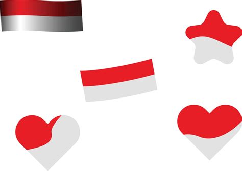 Indonesian Flag Bendera Banner Vector Ribbon Kemerdekaan 9573154 Vector
