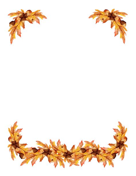 Fall Border Fall Leaves Page Border Clipart  Clipartix