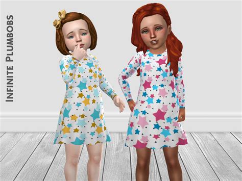 The Sims Resource Toddler Stars Dress