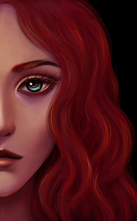 Fire Lady By Yephire On Deviantart Digital Art Girl Character Art Girls With Red Hair