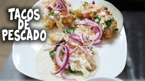 Tacos De Pescado Estilo Ensenada 🌮🌮🐟🐟 Pa Ti Pa Mi Cocinando Youtube