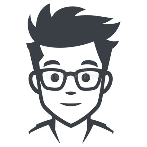 Cartoon Boy Face Nerd Glasses Stock Illustrations 907 Cartoon Boy