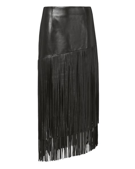 Mayaan Leather Fringe Skirt | Fringe skirt, Fringe skirt ...