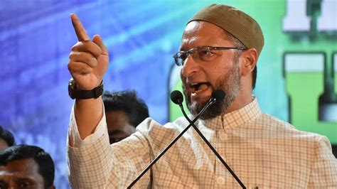 Asaduddin Owaisi Addresses The Large Gathering In A Rally In Ahmedabad