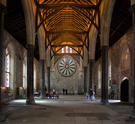Great Hall Winchester Castle Castle Interior Medieval Castle Rooms