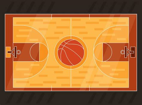 Basketball Court Vector 183761 - Download Free Vectors, Clipart