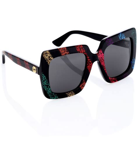 Gucci Synthetic Oversized Square Sunglasses Lyst