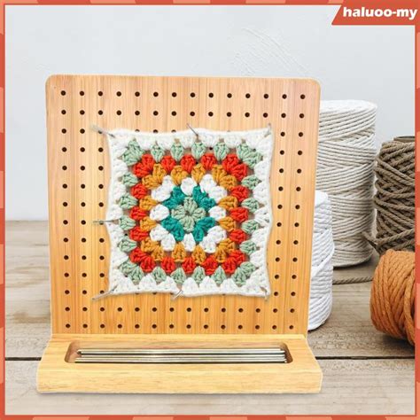 Haluoomy 16x Macrame Board And Pins Portable Braiding Diy Knotting String Crochet Measuring
