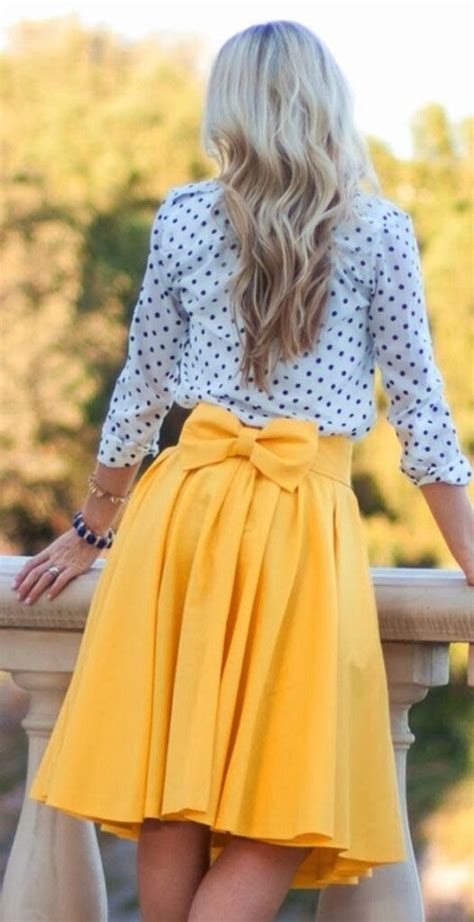 51 Yellow Skirt Outfit Looks And Inspirations Polyvore Discover And