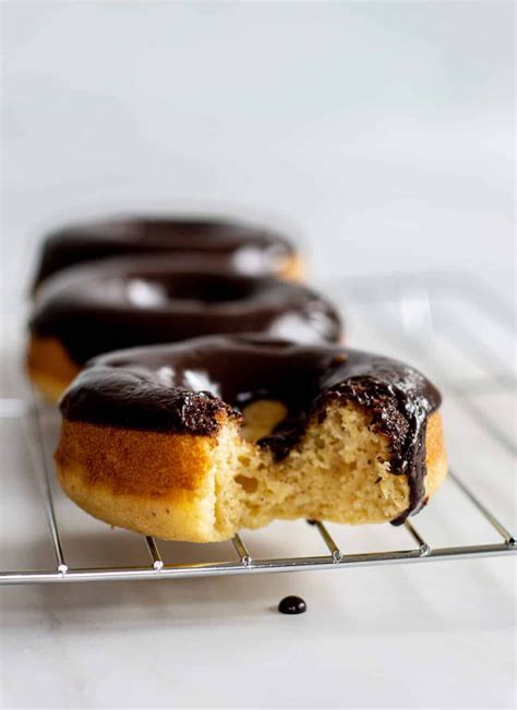Baked Sourdough Donuts With Chocolate Glaze Recipe Baking Donut