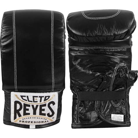Cleto Reyes Leather Boxing Bag Gloves Large Black