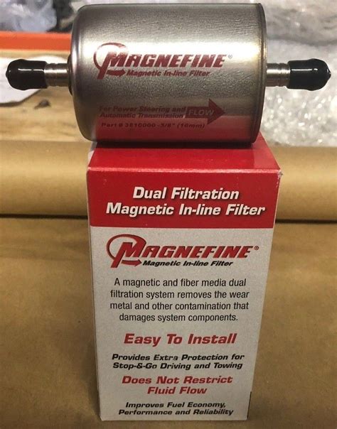 Magnefine 516″ Magnetic Inline Transmission Filter Metal Can Updated