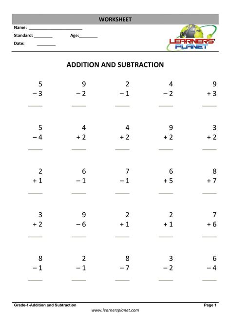 Maths Worksheets For Grade 1 First Grade Math Activities 163 1st