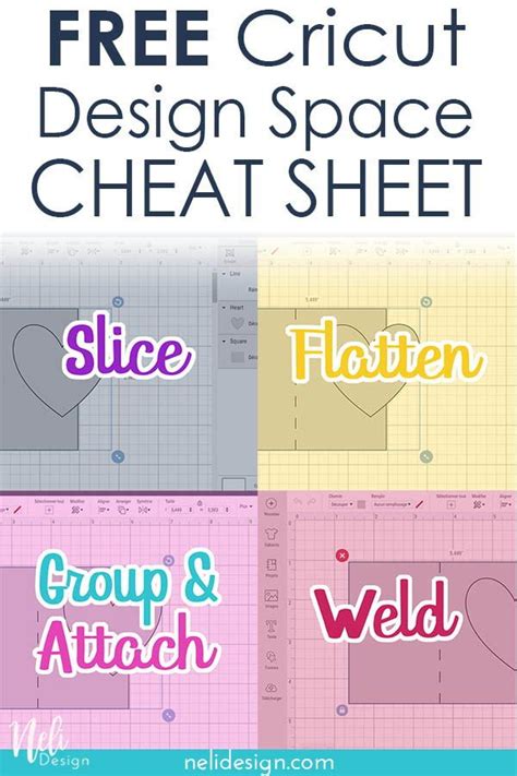 Master Cricut Design Space With This Free Cheat Sheet Essential