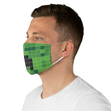Creeper Face Mask Maschera Viso Di Halloween Minecraft Etsy
