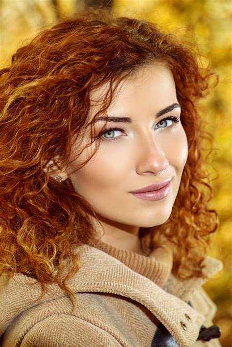 Beautiful Red Haired Woman Stock Photo 02 Free Download