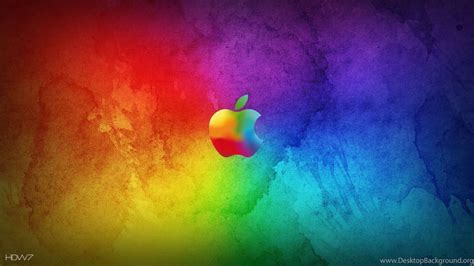 Rainbow Apple Desktop Wallpapers Hd Desktop Background