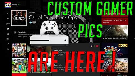 How To Get A Custom Gamerpic On Xboxone April 2017 Youtube