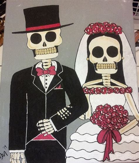 Day Of The Dead Bride And Groom By Megganmoffett On Etsy 5000 Dead
