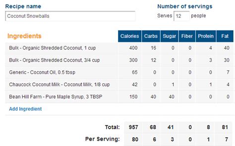 Enter recipes and ingredients to calculate recipe calories, fats, proteins, carbs, and other nutritional data. Upgrade yourself!