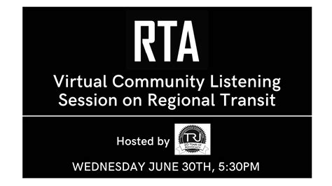Tru Hosts Rta Community Listening Session Wed June 30th