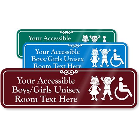 Custom Bathroom Signs Designer Custom Bathroom Signs