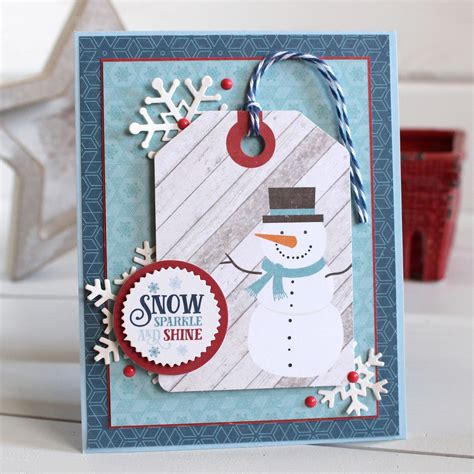 For The Love Of Paper Adorable Snowman Card Making