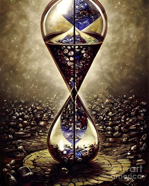 Magical Hourglass Digital Art By Mina Nakamura Pixels